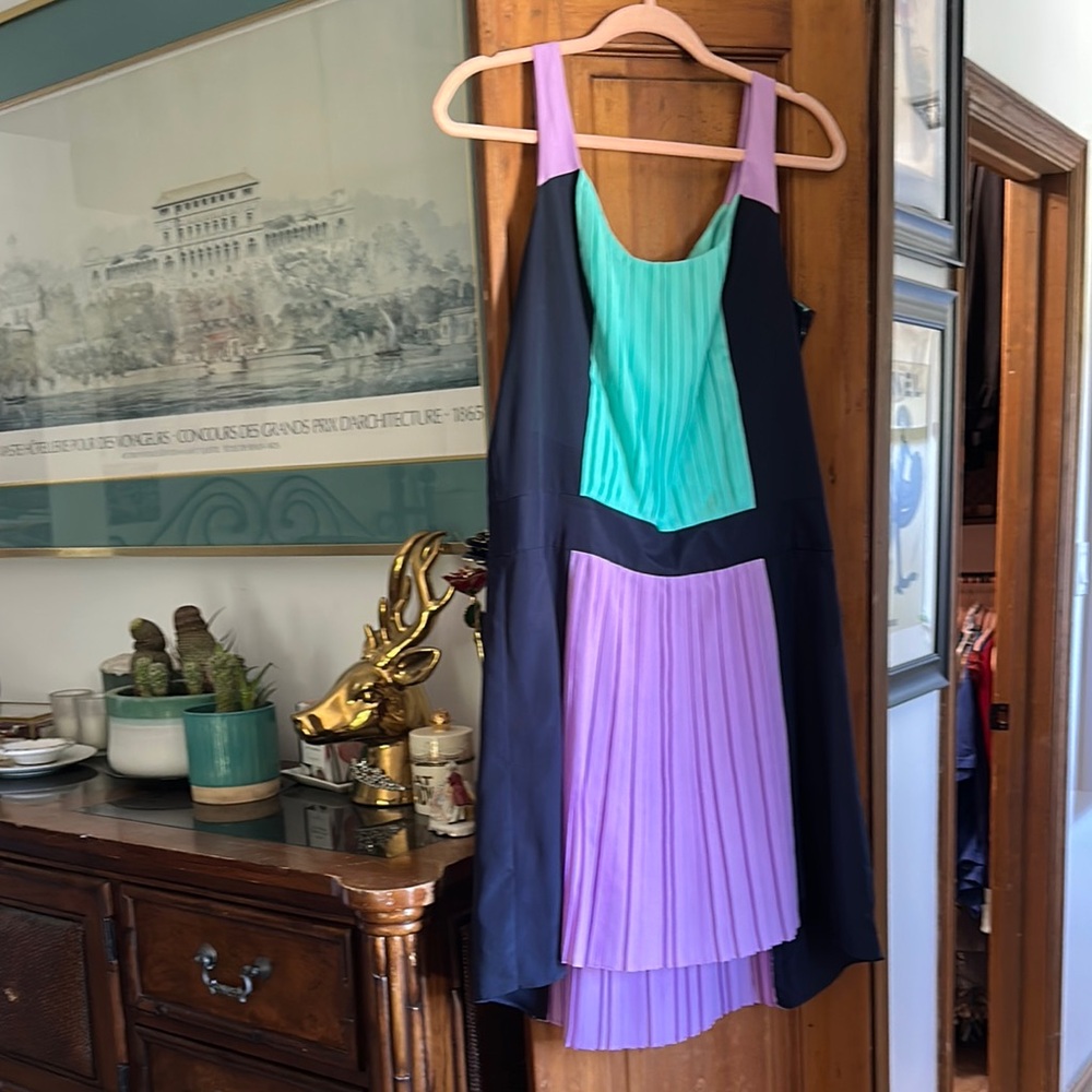 Betsey Johnson Black, Purple, and Teal Dress